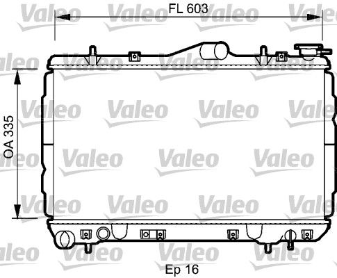 VALEO 734587 Radiator, engine cooling