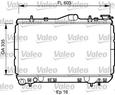 Radiator, engine cooling VALEO 734587