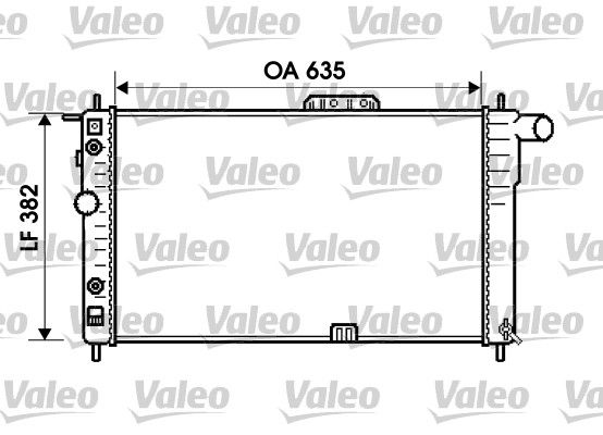 VALEO 734596 Radiator, engine cooling