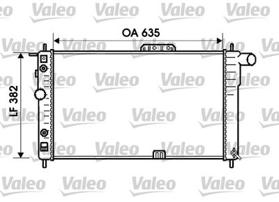 Radiator, engine cooling VALEO 734596