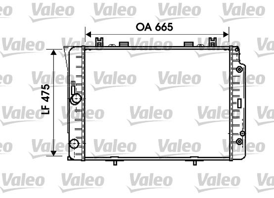 VALEO 734631 Radiator, engine cooling