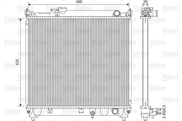 VALEO 734662 Radiator, engine cooling