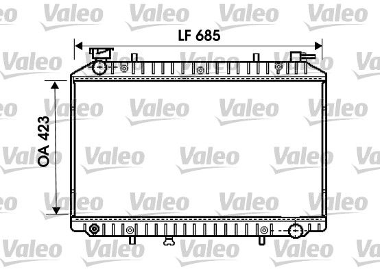 VALEO 734671 Radiator, engine cooling