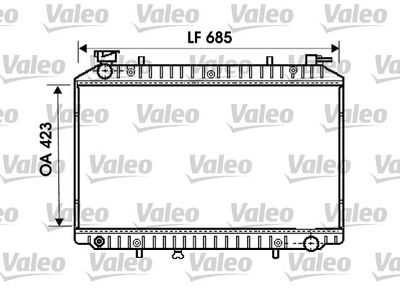 Radiator, engine cooling VALEO 734671