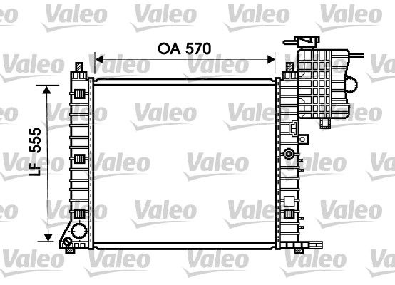 VALEO 734674 Radiator, engine cooling