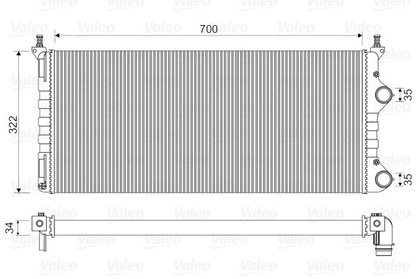 VALEO 734692 Radiator, engine cooling