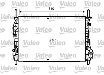 Radiator, engine cooling VALEO 734696