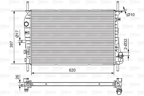VALEO 734699 Radiator, engine cooling