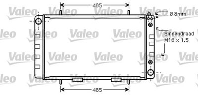 Radiator, engine cooling VALEO 734734