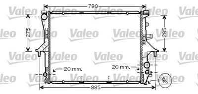 Radiator, engine cooling VALEO 734739
