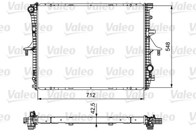 Radiator, engine cooling VALEO 734740