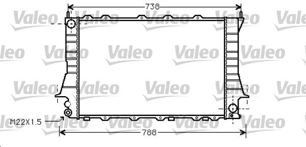 VALEO 734751 Radiator, engine cooling