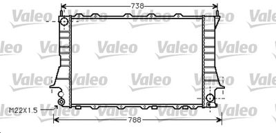 Radiator, engine cooling VALEO 734751