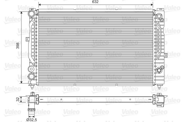 VALEO 734752 Radiator, engine cooling