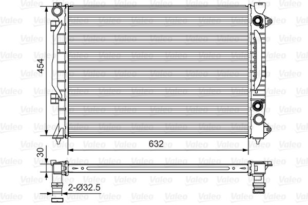 VALEO 734753 Radiator, engine cooling