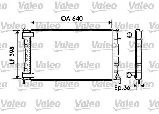 VALEO 734760 Radiator, engine cooling