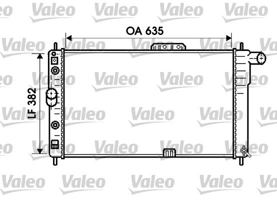 VALEO 734761 Radiator, engine cooling