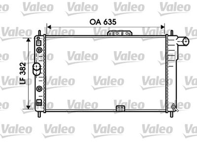 Radiator, engine cooling VALEO 734761