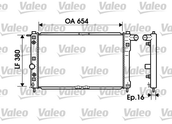 VALEO 734765 Radiator, engine cooling