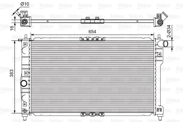 VALEO 734767 Radiator, engine cooling