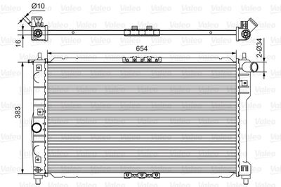 Radiator, engine cooling VALEO 734767