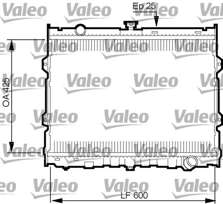 VALEO 734784 Radiator, engine cooling