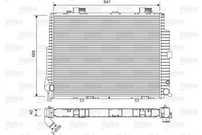 Radiator, engine cooling VALEO 734796