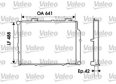 Radiator, engine cooling VALEO 734803