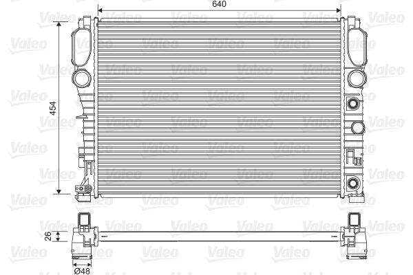 VALEO 734805 Radiator, engine cooling
