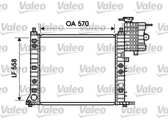 VALEO 734806 Radiator, engine cooling