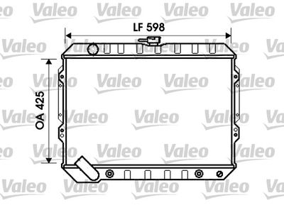 Radiator, engine cooling VALEO 734809