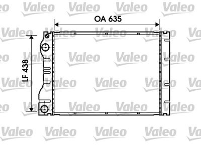 Radiator, engine cooling VALEO 734828