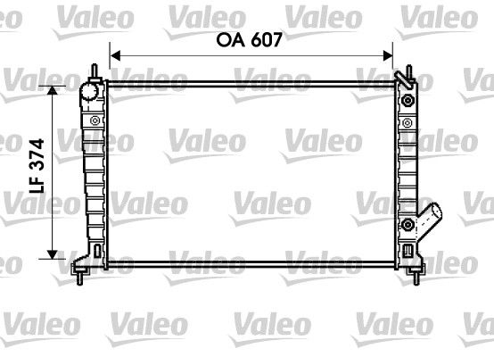 VALEO 734830 Radiator, engine cooling
