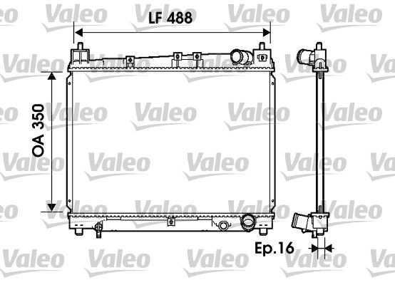 VALEO 734840 Radiator, engine cooling