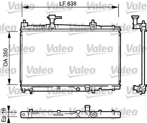VALEO 734842 Radiator, engine cooling