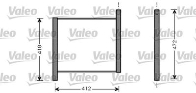 Radiator, engine cooling VALEO 734848
