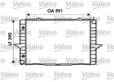 Radiator, engine cooling VALEO 734856