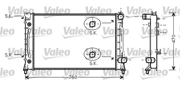 VALEO 734859 Radiator, engine cooling