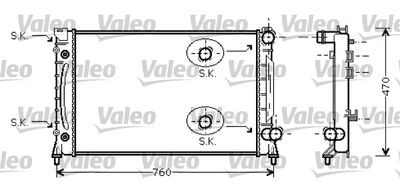 Radiator, engine cooling VALEO 734859