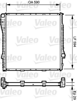VALEO 734895 Radiator, engine cooling