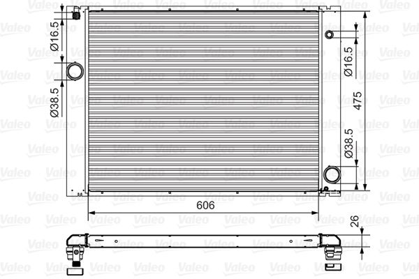 VALEO 734897 Radiator, engine cooling