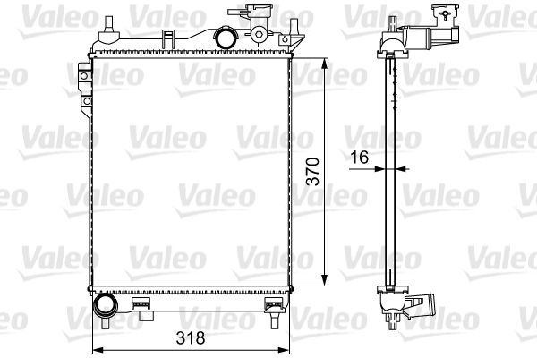 VALEO 734910 Radiator, engine cooling