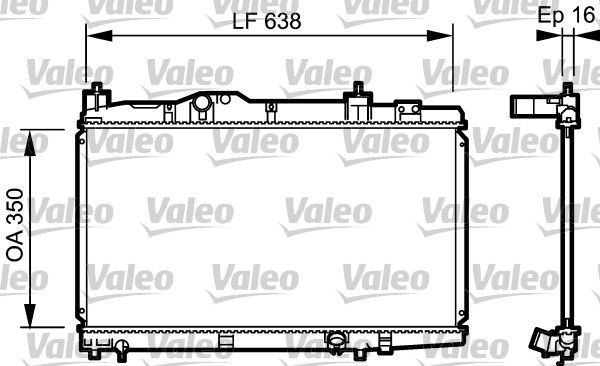 VALEO 734916 Radiator, engine cooling