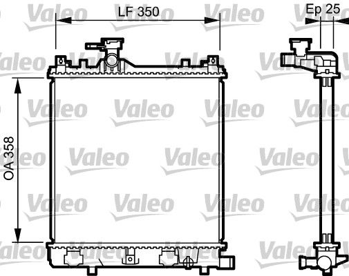 VALEO 734917 Radiator, engine cooling