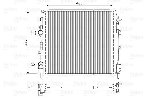 VALEO 734922 Radiator, engine cooling