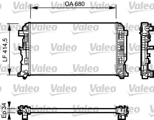 VALEO 734928 Radiator, engine cooling