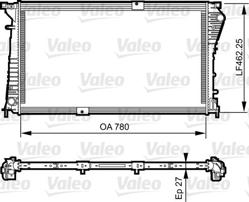 VALEO 734931 Radiator, engine cooling