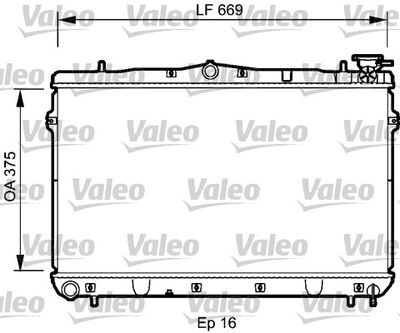 Radiator, engine cooling VALEO 734950