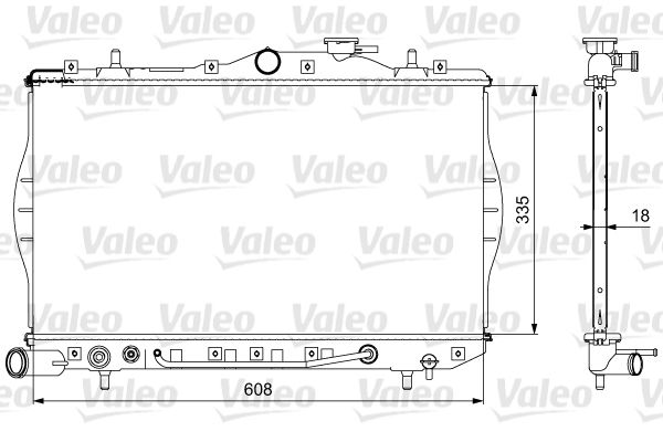 VALEO 734956 Radiator, engine cooling