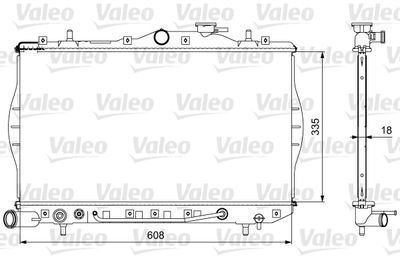 Radiator, engine cooling VALEO 734956